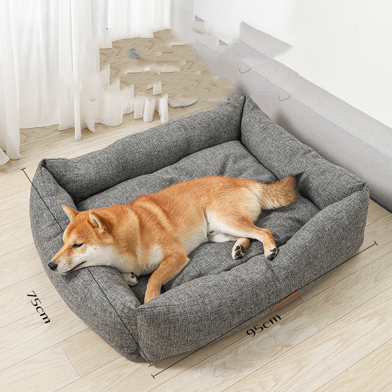 Plush Double-Sided Pet Bed