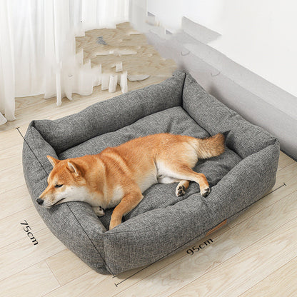 Plush Double-Sided Pet Bed