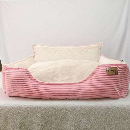 Removable And Washable Plush Pet Bed