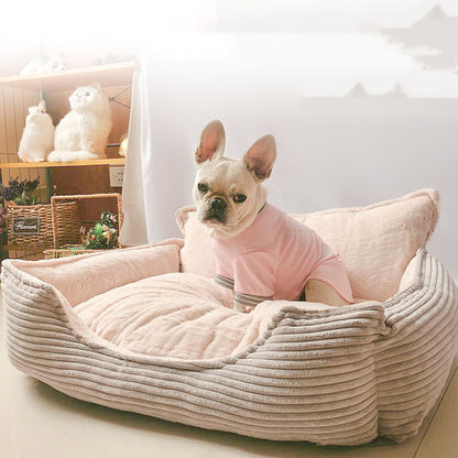 Removable And Washable Plush Pet Bed